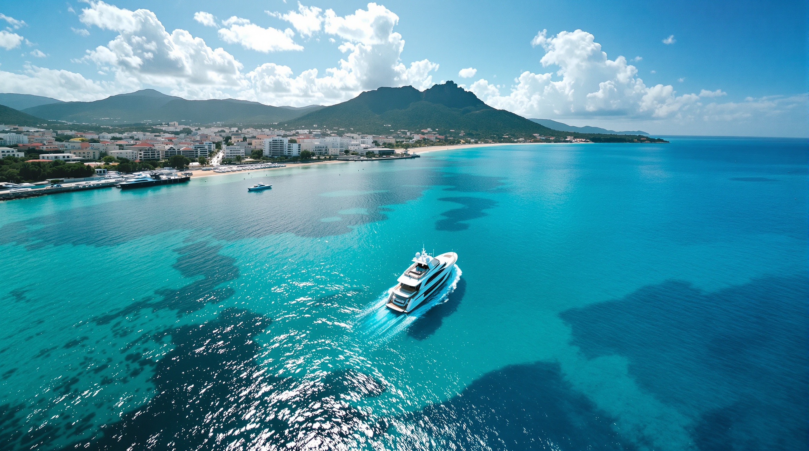 Yacht de luxe à Saint-Tropez